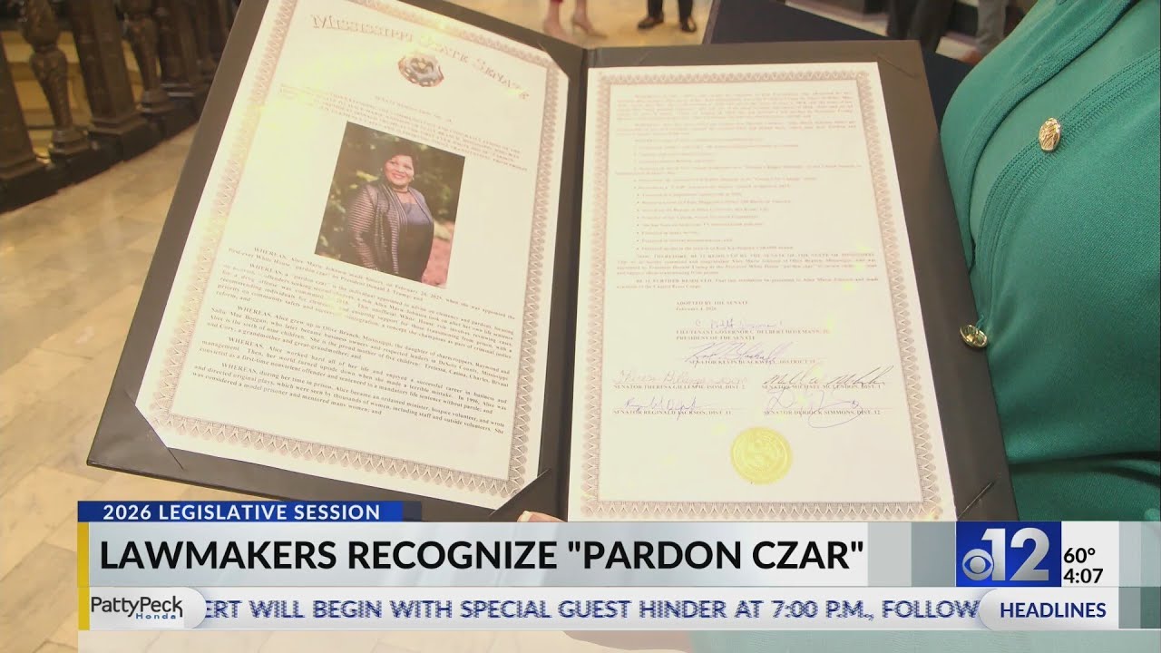 Mississippi lawmakers recognize 'Pardon Czar'