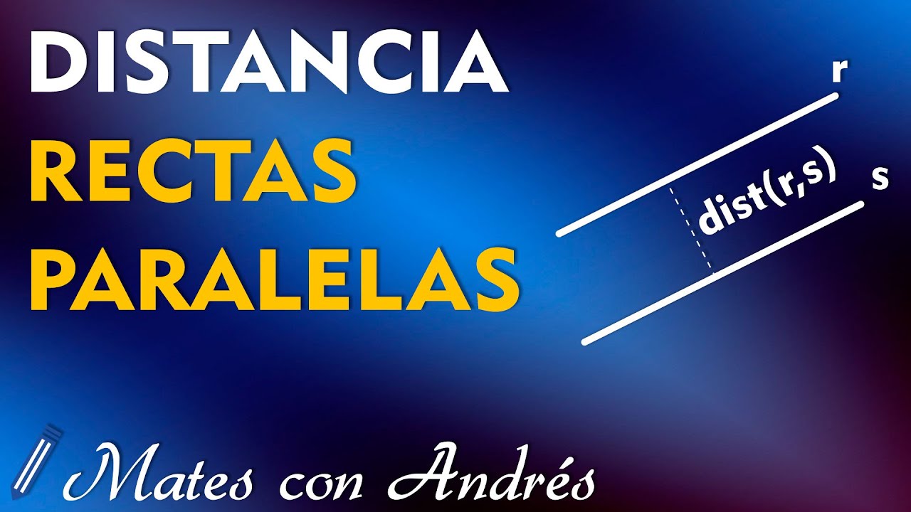 DISTANCIA entre DOS RECTAS PARALELAS | Geometría analítica 2º de bachillerato