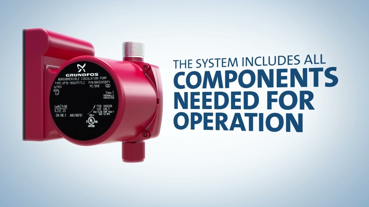 Grundfos Hot Water Recirculation Without A Return Line