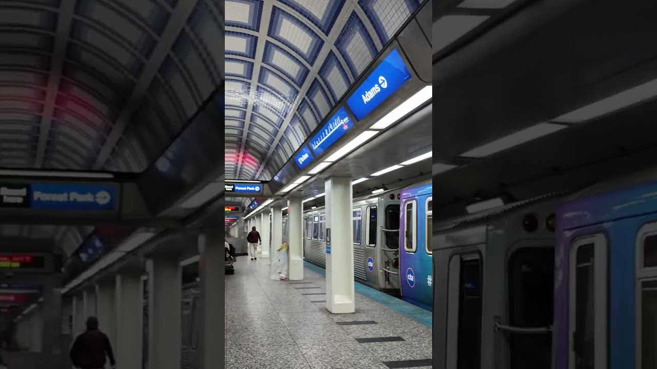 Chicago subway station #citywalk #cta #subwaystation