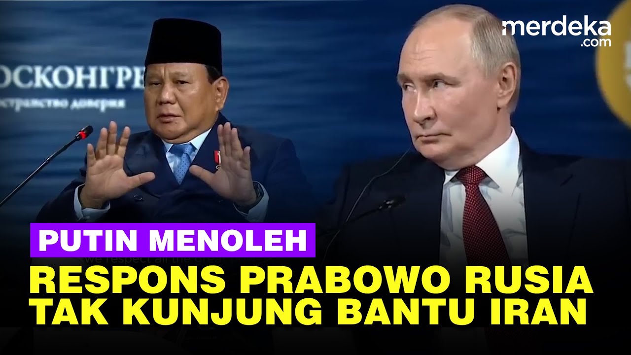 Putin Serius Mendengarkan, Respons Prabowo Ditanya Rusia Tak Kunjung Bantu Iran Lawan Israel
