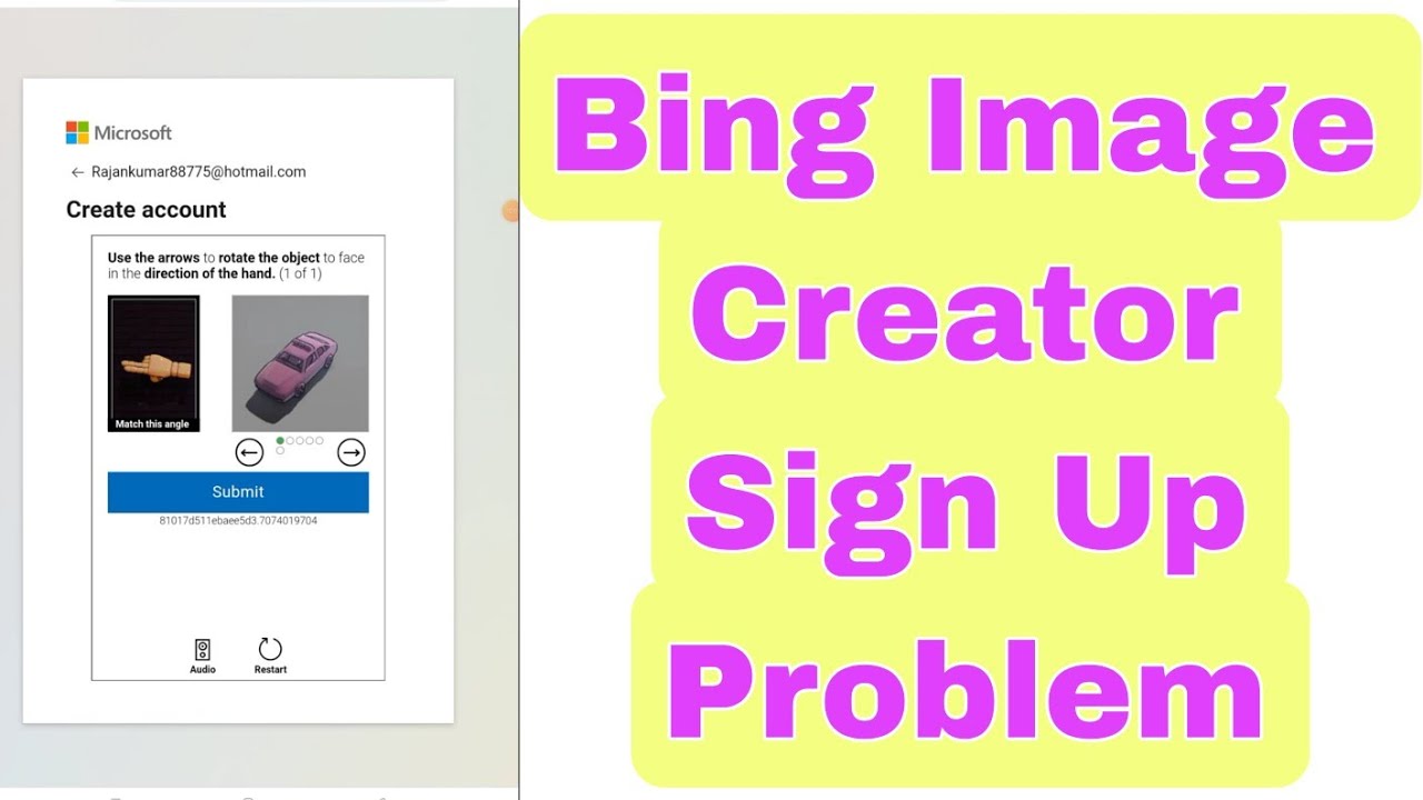 Fix Bing Image Creator Sign Up Problem Hindi Puzzle & Captcha