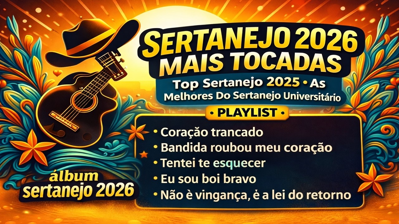 Sertanejo 2026 Mais Tocadas - Top Sertanejo 2026 - As Melhores Do Sertanejo Universitário