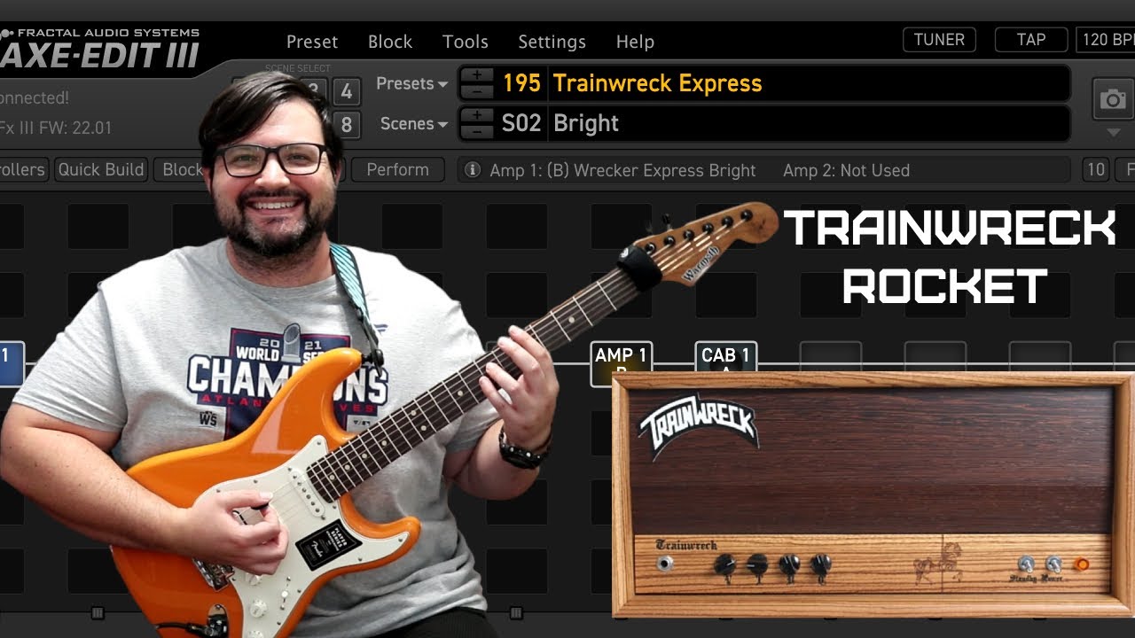 Amps of The Axe Fx III: Trainwreck Rocket