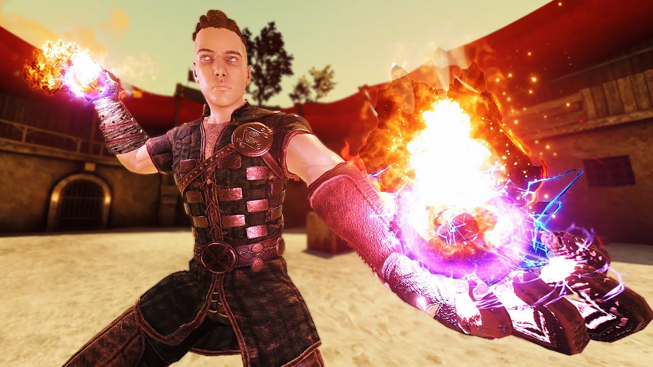 USING EVERY ELEMENTAL SPELL in Blade and Sorcery VR