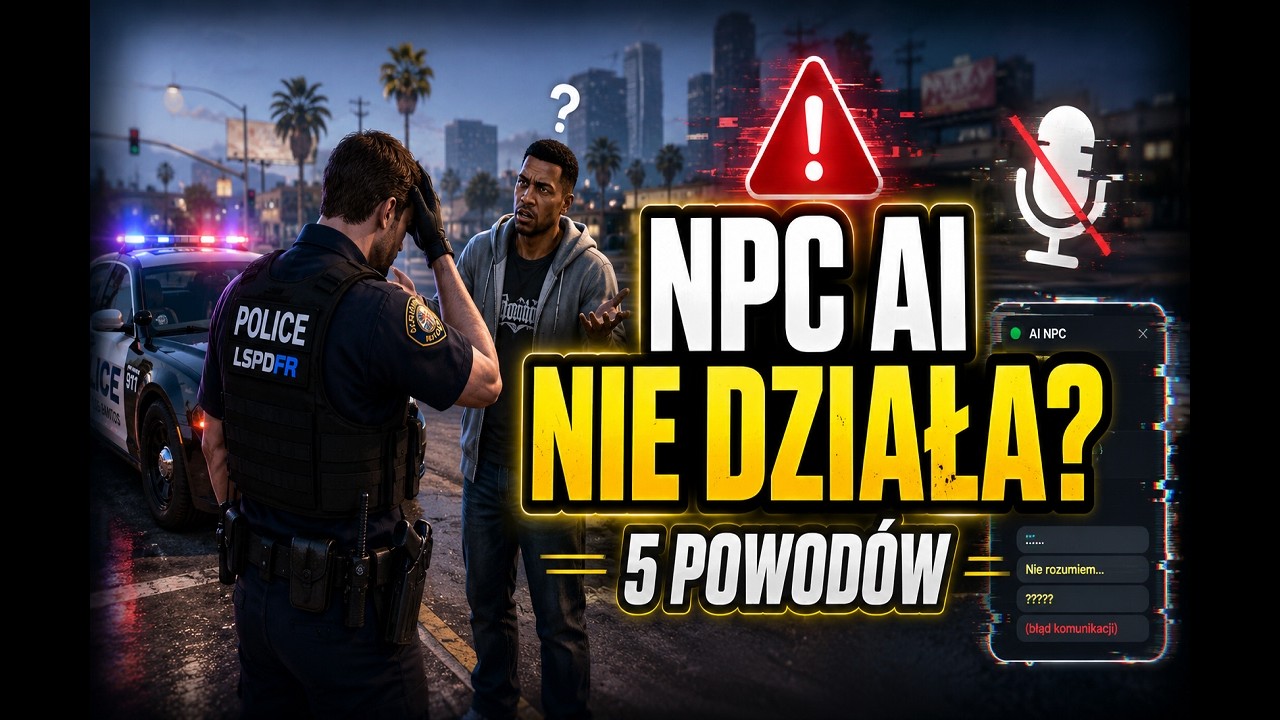 NPCAI NIE DZIAŁA? 5 NAJCZĘSTSZYCH PROBLEM&Oacute;W I ICH NAPRAWA! | LSPDFR GTA 5