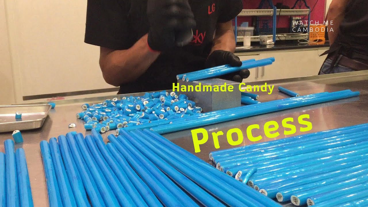 Handmade Blueberry Candy Process 🍬 Making Blueberry Candy by Hand – Satisfying Candy Process