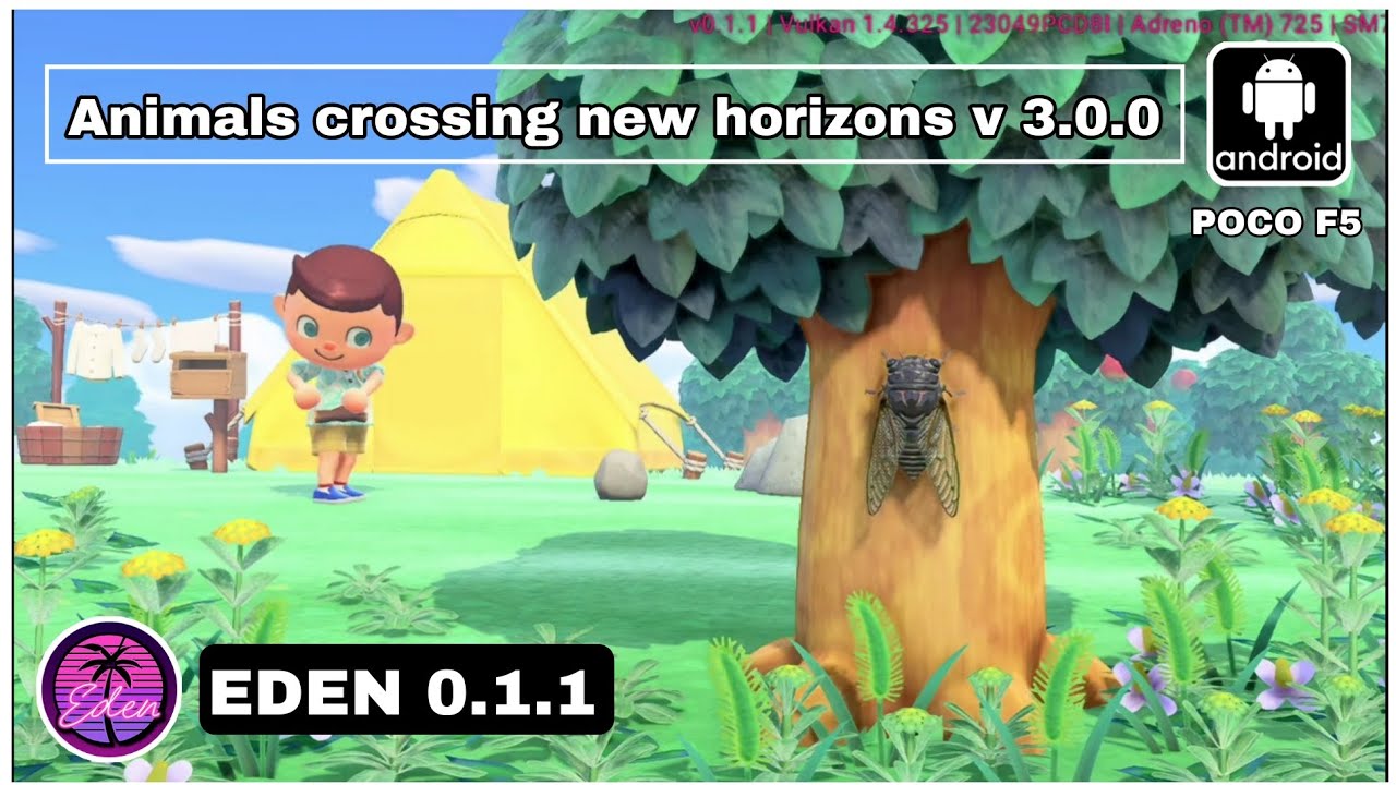 ANIMALS CROSSING v3.0.0 ON ANDROID POCO F5 | EDEN v 0.1.1