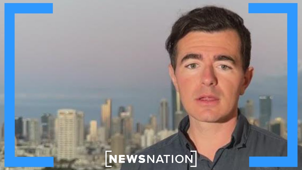 Israeli missile defense sirens heard live on-air by correspondent | NewsNation Live