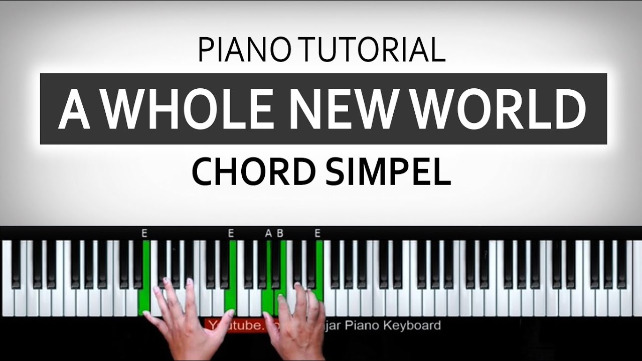 Tutorial Mengiringi A Whole New World | Belajar Piano Keyboard