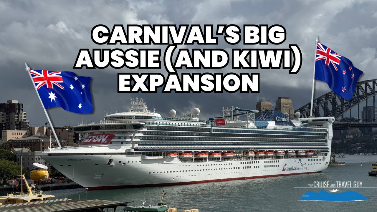 Представлена ​​программа Carnival на 2027-28 годы! Новые круизы из Аделаиды, Мельбурна и Окленда