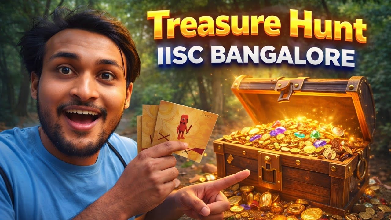 The Most Exciting Treasure Hunt at IISc !!!  Memorable experience with friends 😉