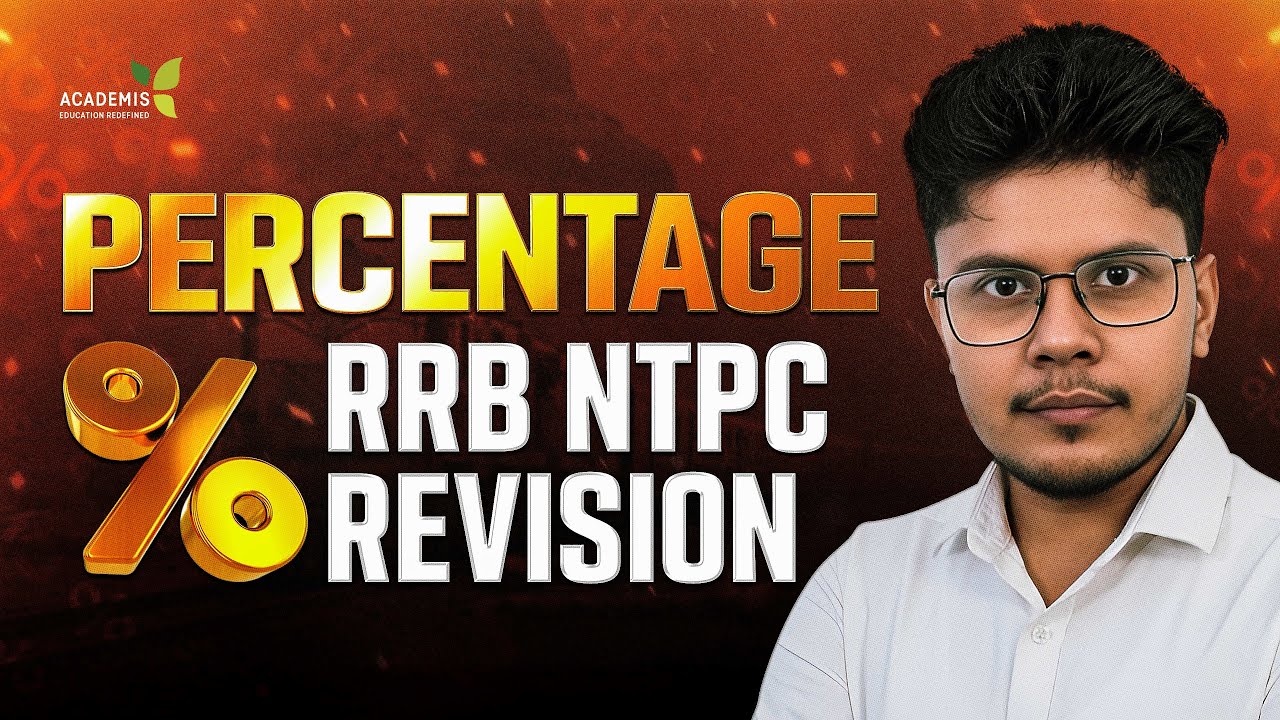 RRB NTPC MATHS Class - PERCENTAGE