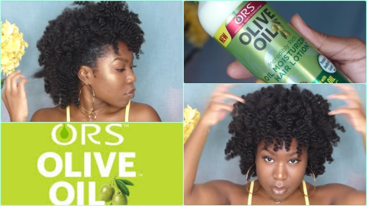 Bantu Knot out on 4c hair ft. ORS Olive oil line
