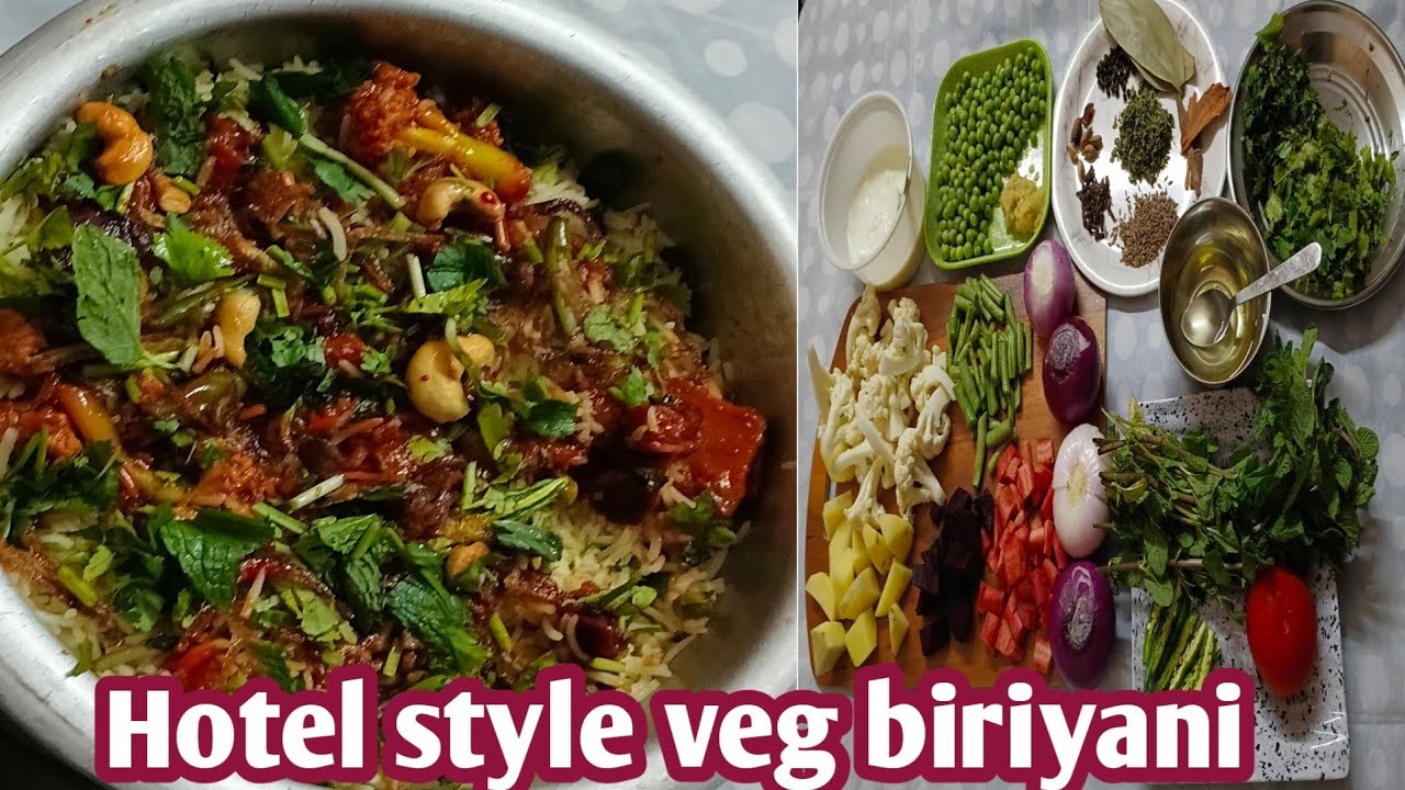 Hotel style  veg biriyani recipe 😋 how to make biriyani at home l veg biriyani l homemade  biriyani 