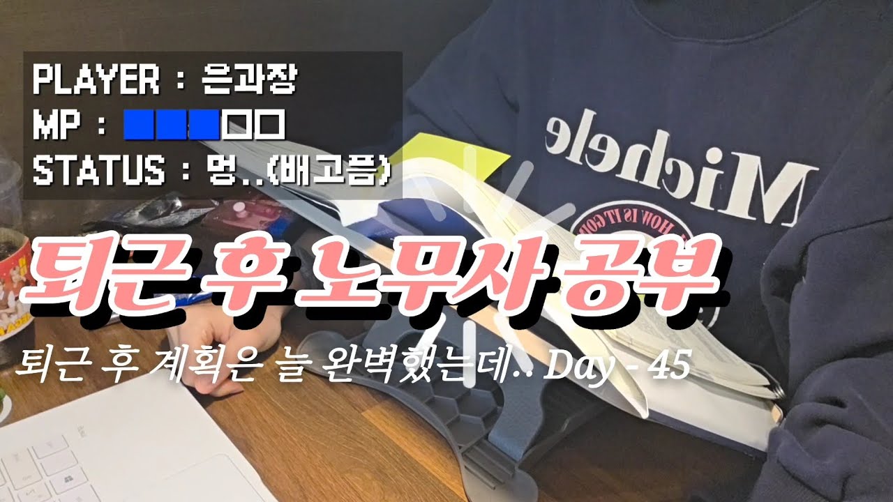 공부는 했는데 남은 건 피로뿐이었던 날 | 30대 후반 직장인 노무사 1차 브이로그 Day-45(12/26-28)