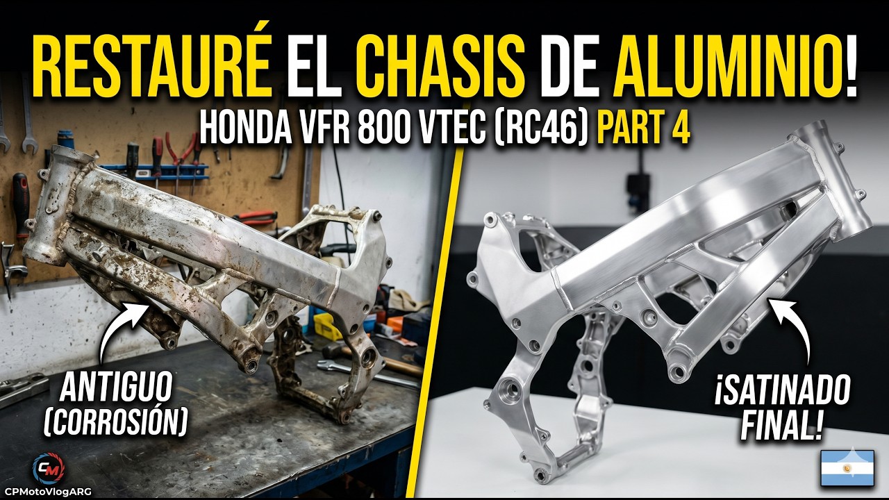 VFR 800 VTEC 2002 Proyecto Restauración #4 | Trabajando en el Chasis y Basculante