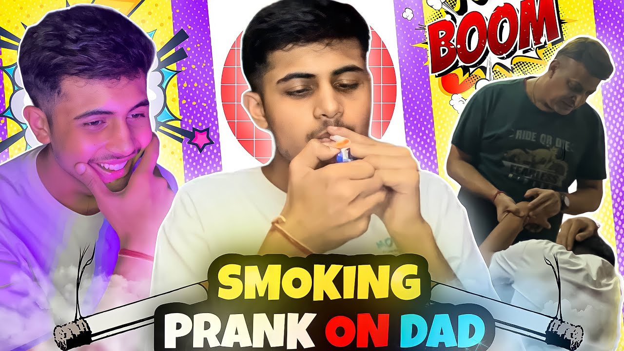 Dad caught me smoking 😱🚬 ||prank 2023 #prank #smokeprank #viral #smokeprankondad