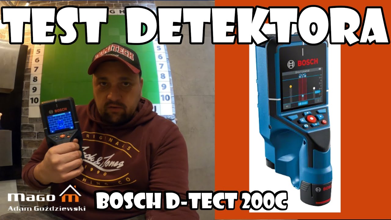 Test detektora bosch d-tect 200 c