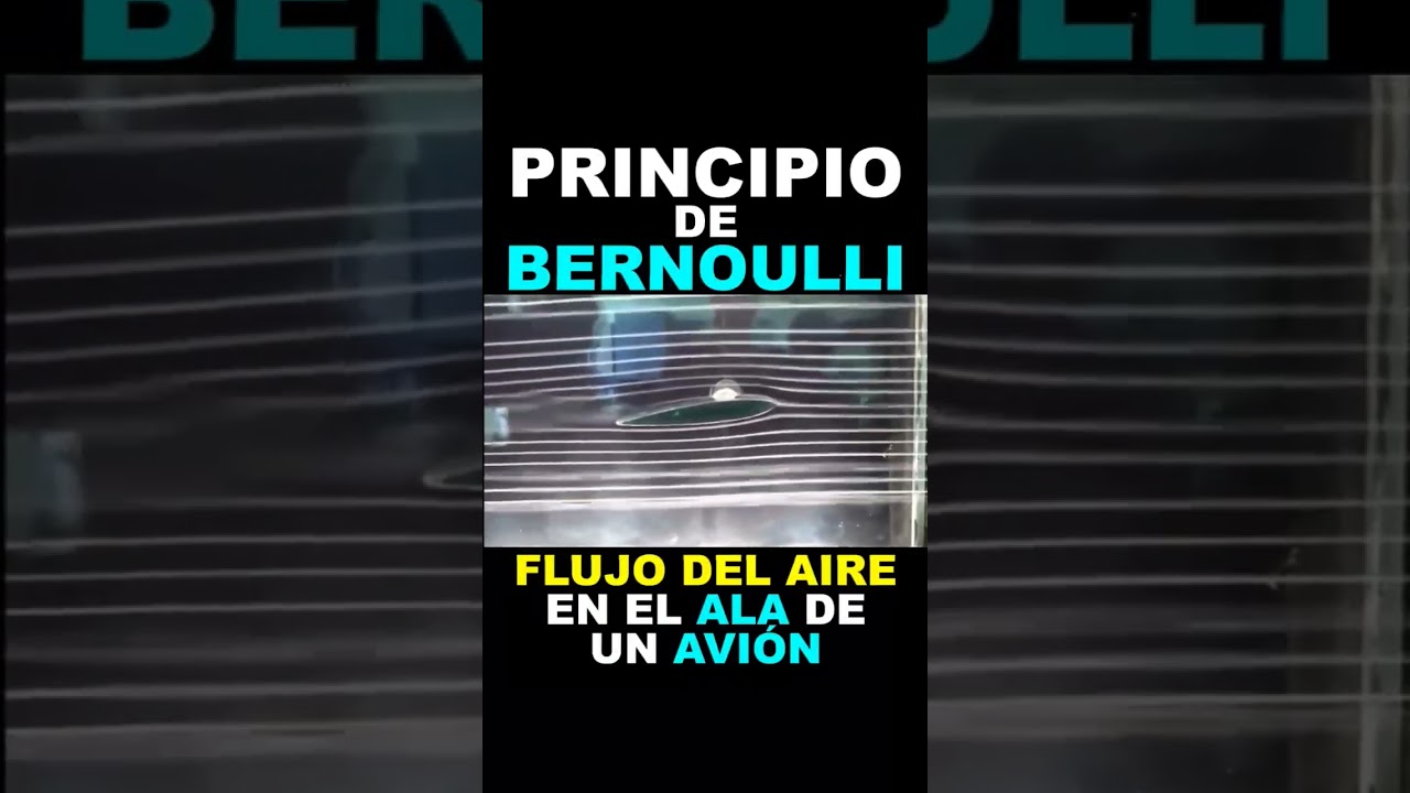 Principio de Bernoulli Flujo del Aire en el ala de un avi&oacute;n #F&iacute;sica #Din&aacute;micaDeFluidos #Matem&aacute;ticas