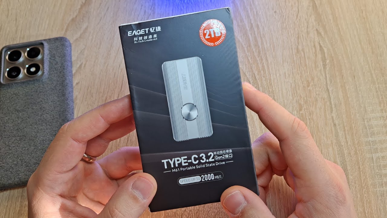 Обзор и тест EAGET M61 Portable SSD - внешний SSD USB 3.2 20Gbps