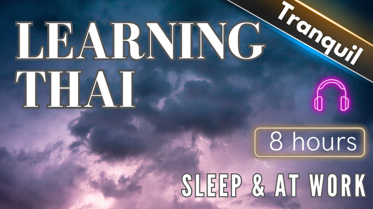Effortless Thai Immersion: 8 Hours of Calming Rain & Thunder Sounds for Sleep or Work