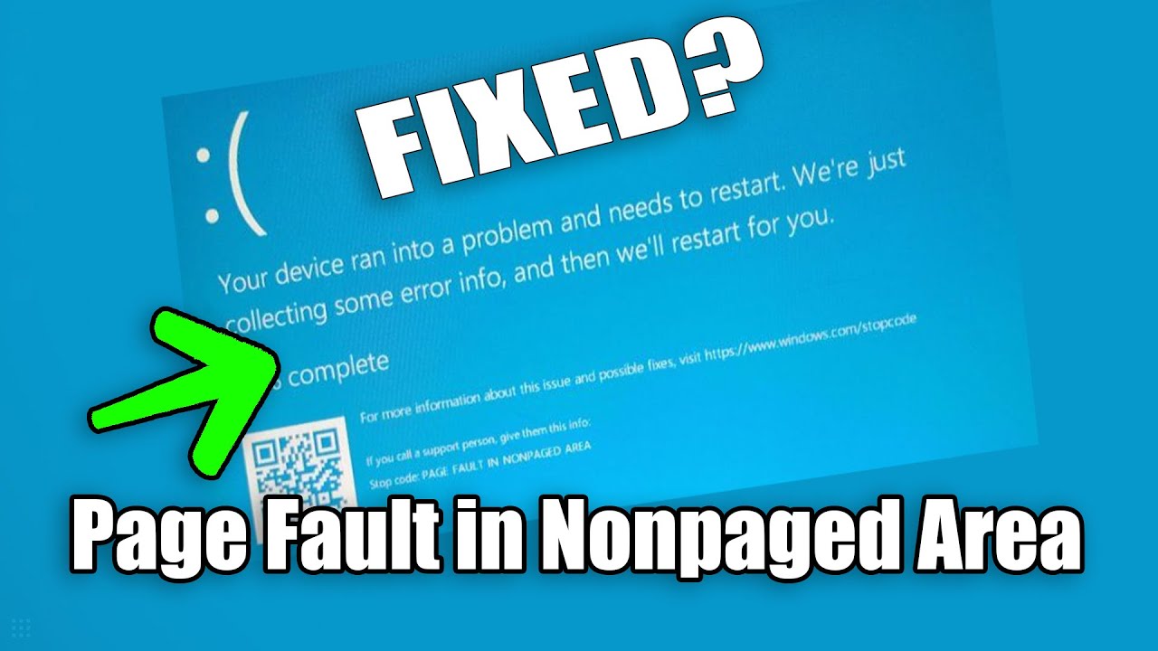 How To Fix "Page Fault in Nonpaged Area" on windows 11