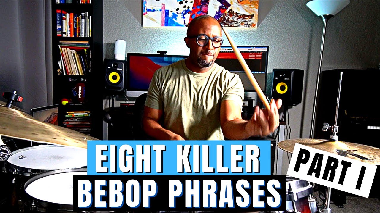 8 УБИЙСТВЕННЫХ БИБОПОВЫХ ФРАЗ ДЛЯ УДАРНЫХ СОЛО | Jazz Drummer Q-Tip of the Week