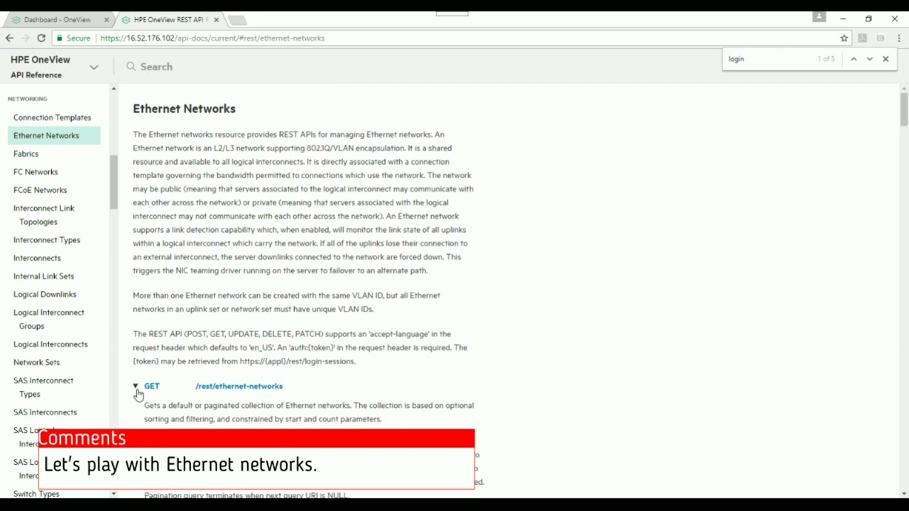 RestAPI: HPE OneView and Synergy (basics) REUPLOADED