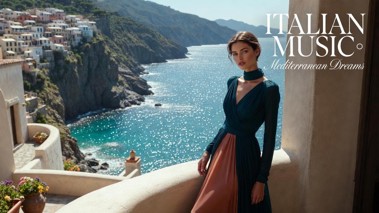 Italian Vibes & Mediterranean Peaceful Lounge 🎶 Italy Scenic 4K | Dolce Italia Music
