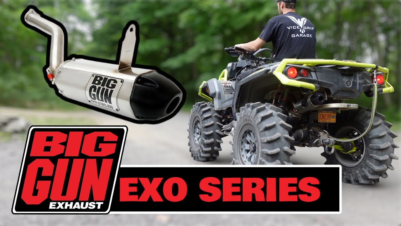 Выхлопная система Big Gun EXO Series для Can-Am Outlander | Установка и аудиоклипы