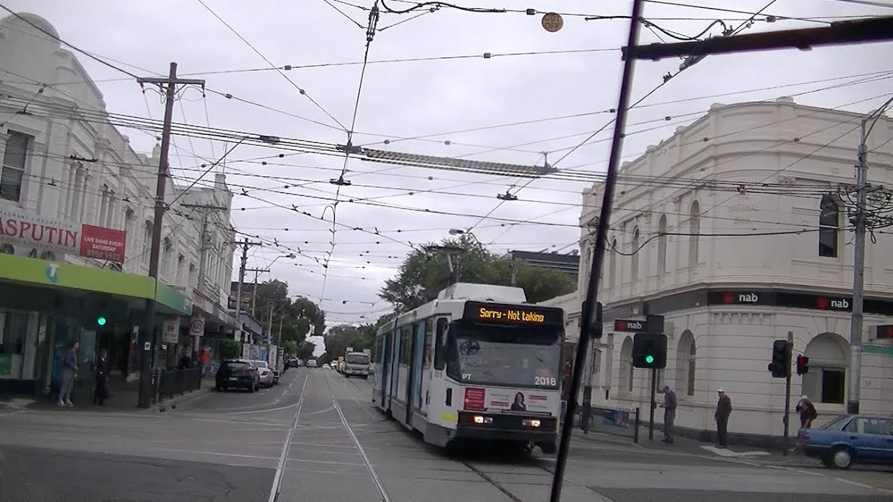 Driver's View Rt 5 Melbourne Shuttle Dandenong Rd to Malvern Yo-Yo