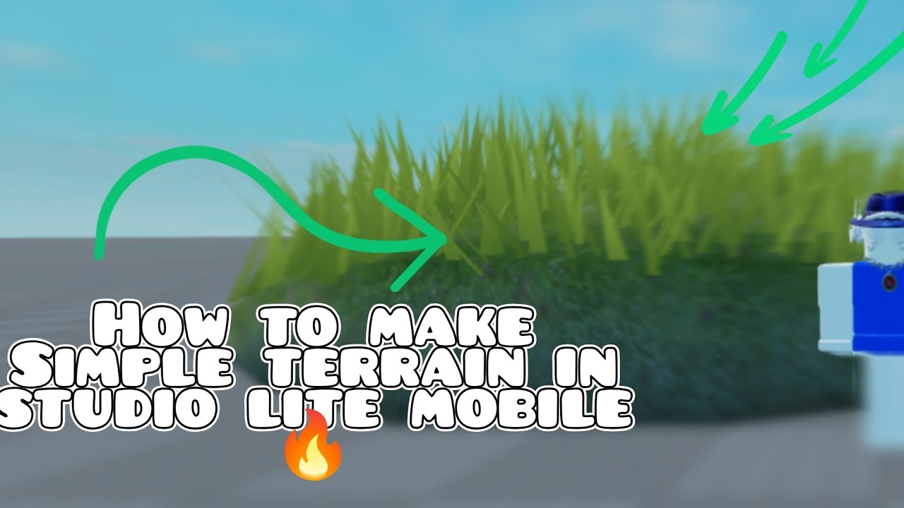 How to make simple terrain in Studio lite Mobile (Tutorial!)