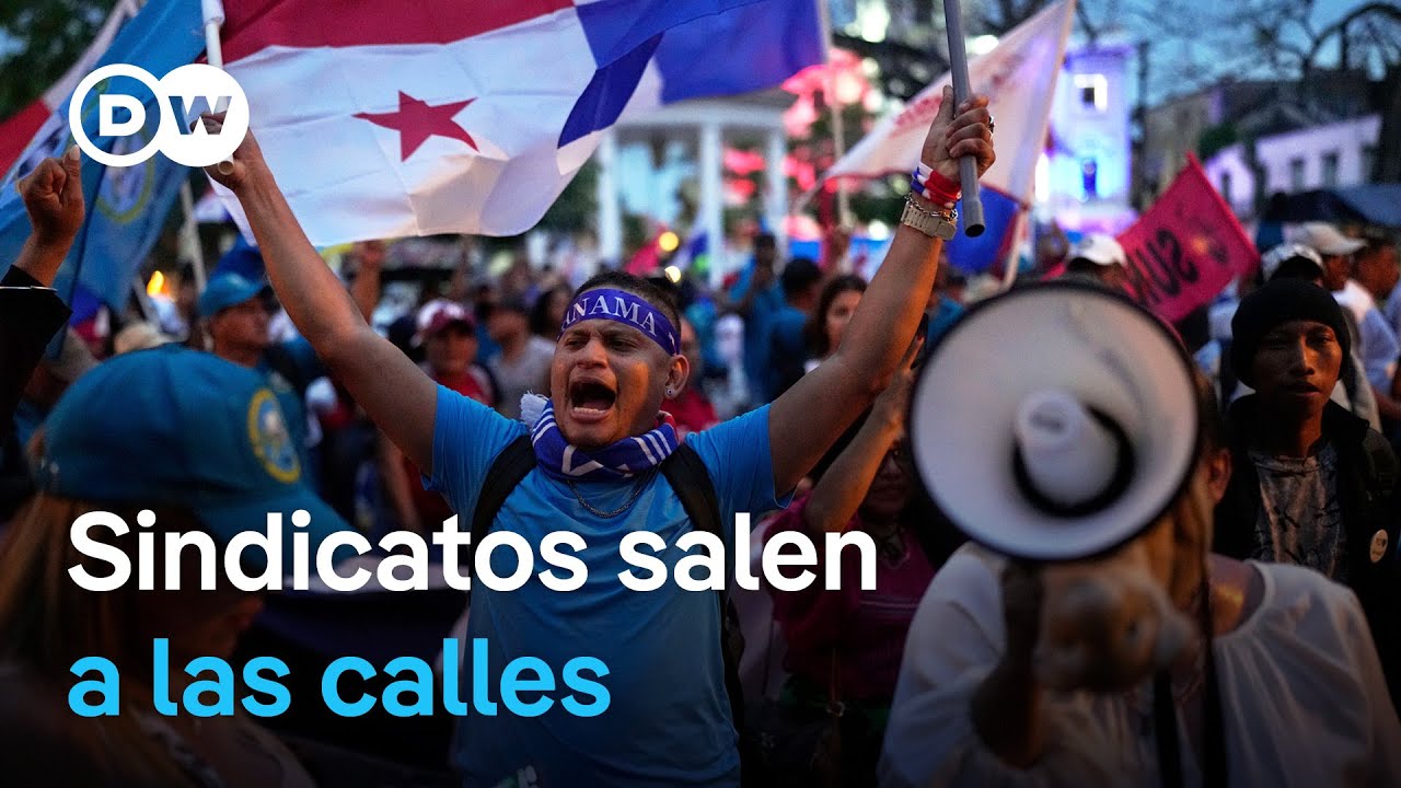 Miles protestan en Panamá contra el arresto de líderes sindicales