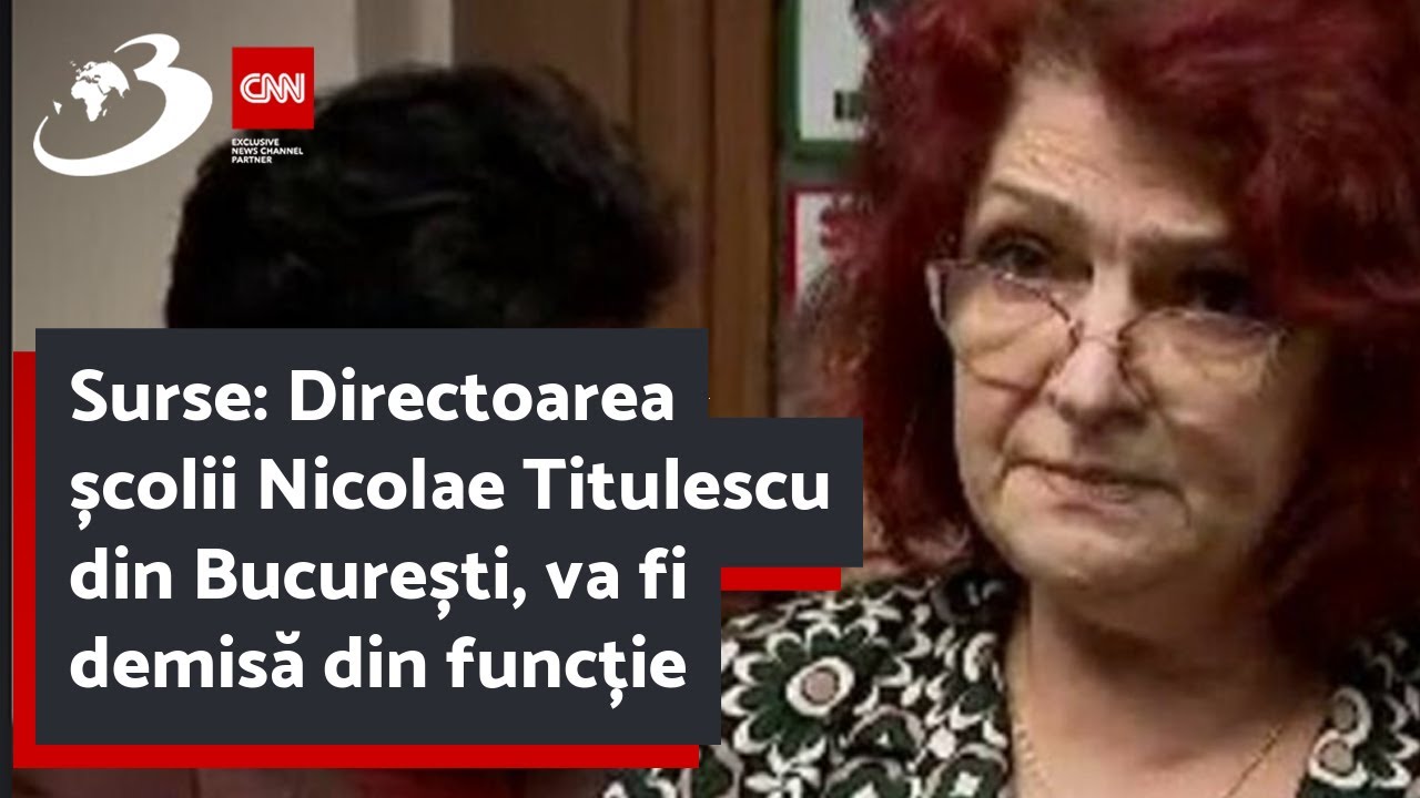Surse: Directoarea școlii Nicolae Titulescu din București, va fi demisă din funcție