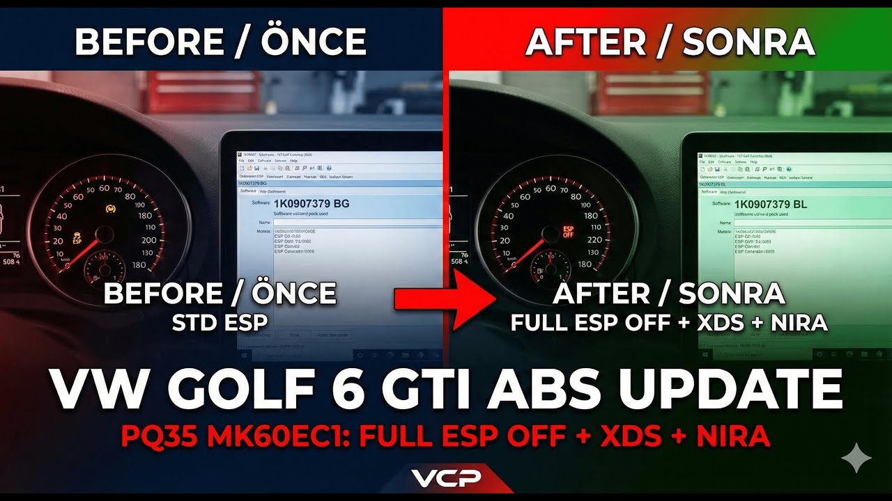 PQ35 MK60EC1 ABS Flash: 1K0907379 BG to BL Upgrade (Full ESP OFF + XDS) Golf 6 GTI
