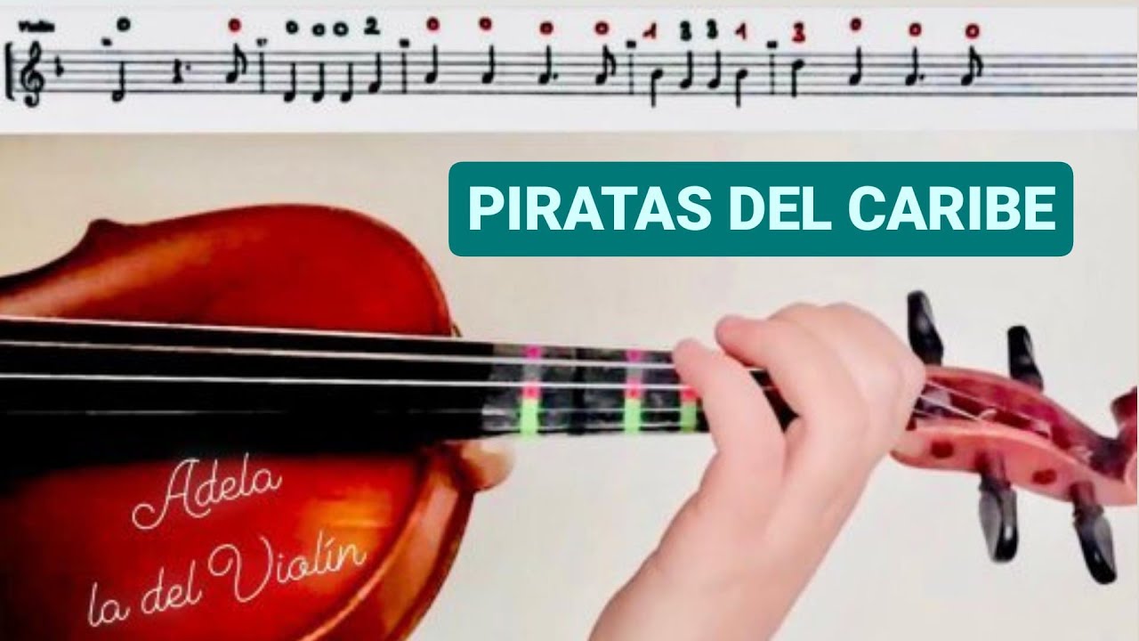 PIRATAS DEL CARIBE, VIOLIN. (PARTITURAS+AUDIO)
