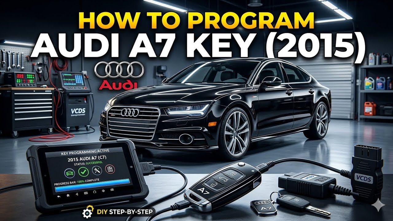 Пошаговая инструкция по установке бесключевого доступа (Keyless Go) в Audi A7 2015 года.