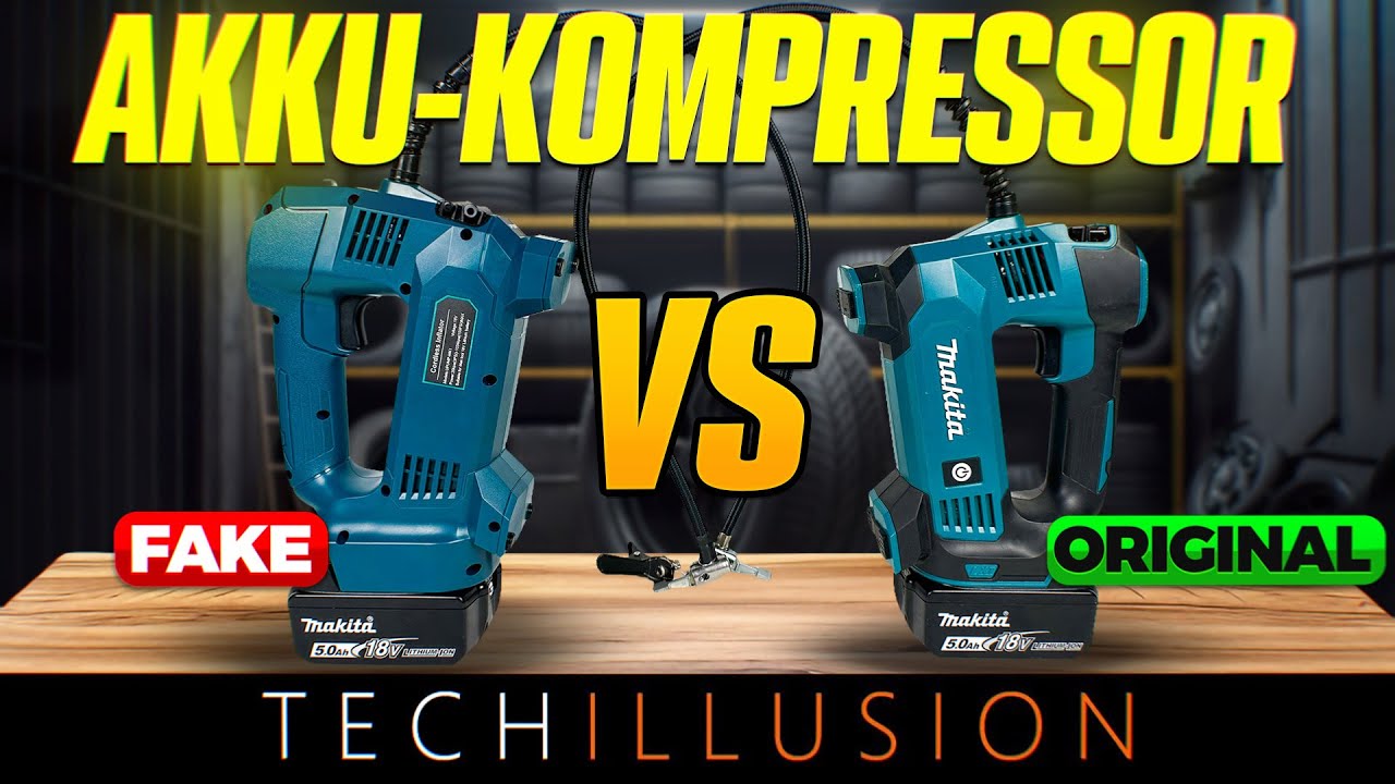 🔥TOP oder FLOP?! Wie GUT Ist der FAKE 18V AKKU KOMPRESSOR von MAKITA?!🤔😱 DMP180 DMP181 Test