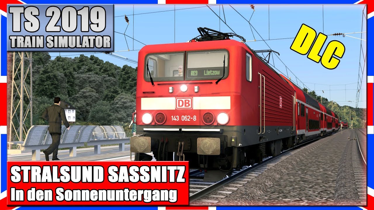 TS 2019 | STRALSUND SASSNITZ | DB BR 143 | In den Sonnenuntergang! [Deutsch]