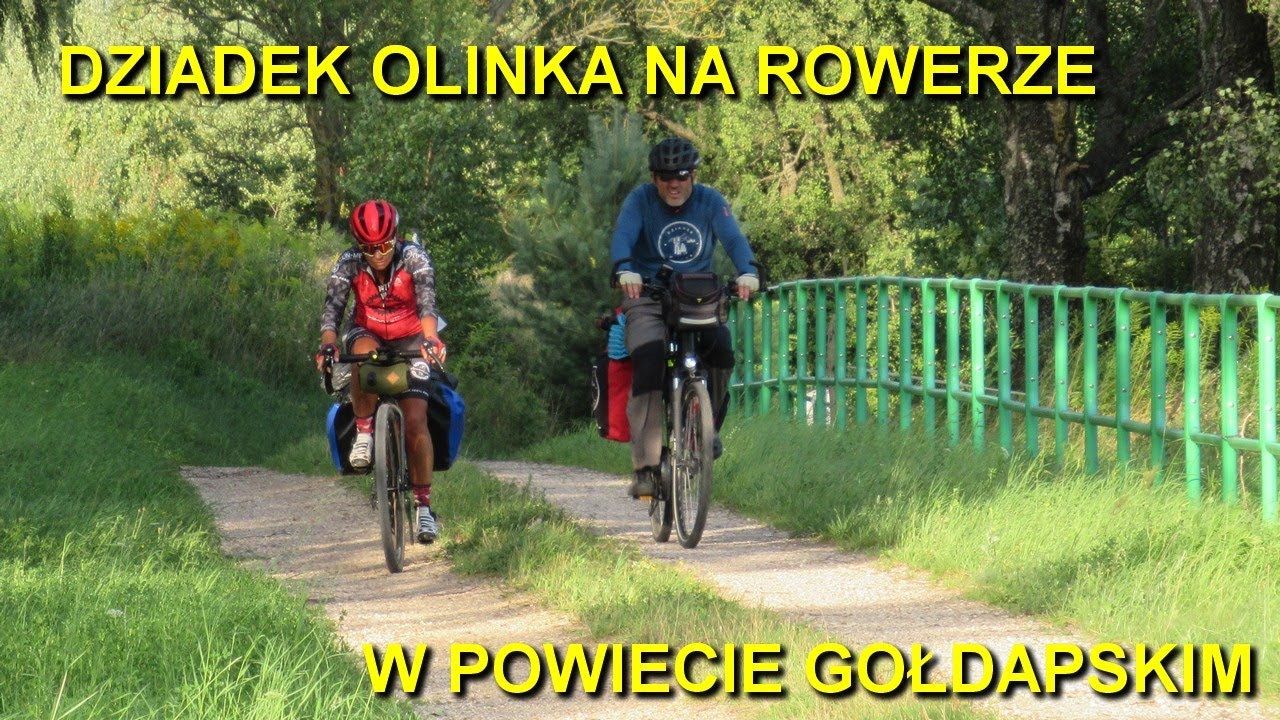 Dziadek Olinka na Rowerze w powiecie gołdapskim