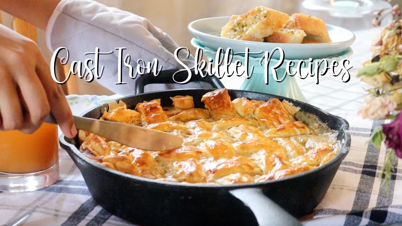 5 EASY Cast Iron Skillet Recipes you have never tried before! Quick One Pan recipes | Aesthetic