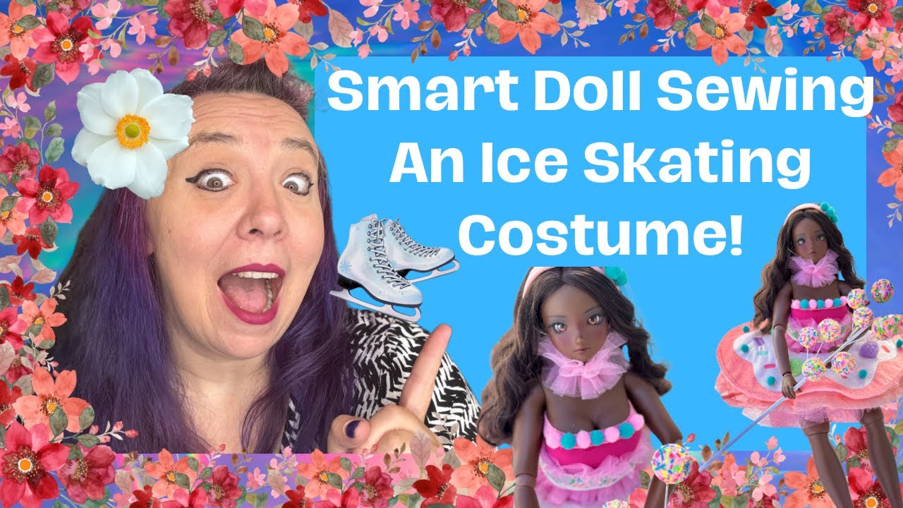 Smart Doll Sewing! An Upcycled Ice Skating Costume!