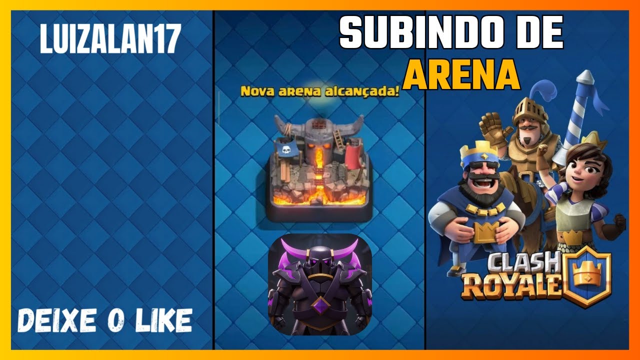 SUBINDO PRA ARENA PARQUINHO DA PEKKA. CLASH ROYALE
