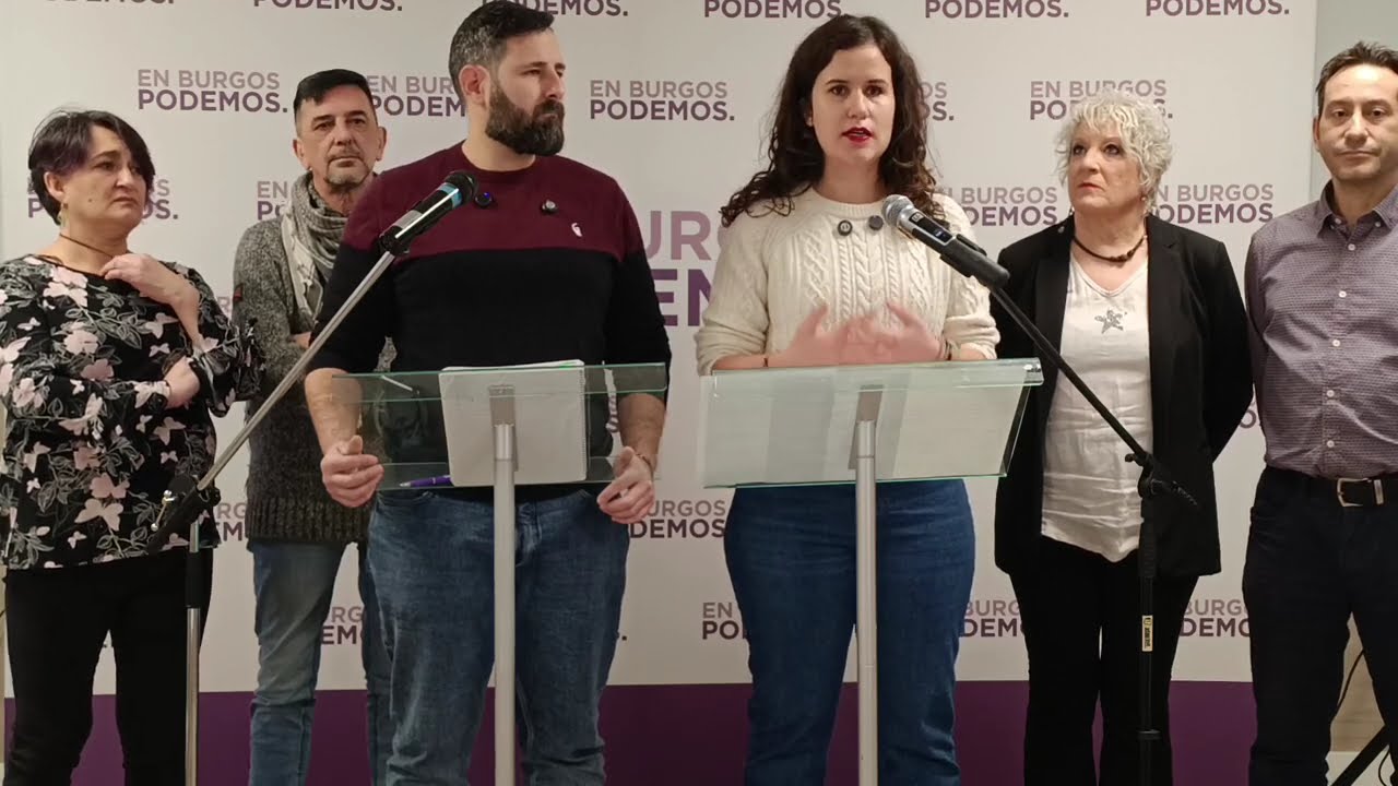 Rueda de Prensa. Presentación Candidatura Podemos Burgos 15M 2026