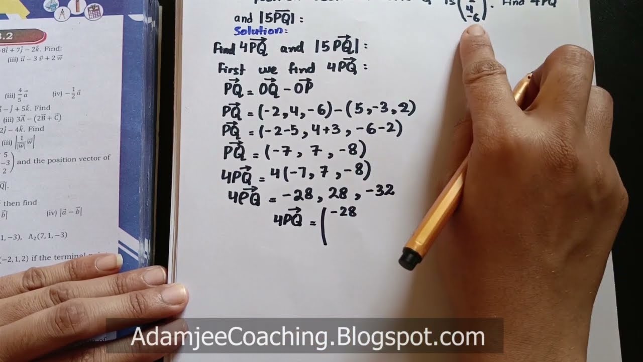 NEW Math 11th Exercise 3.2 Q.5 | VECTORS