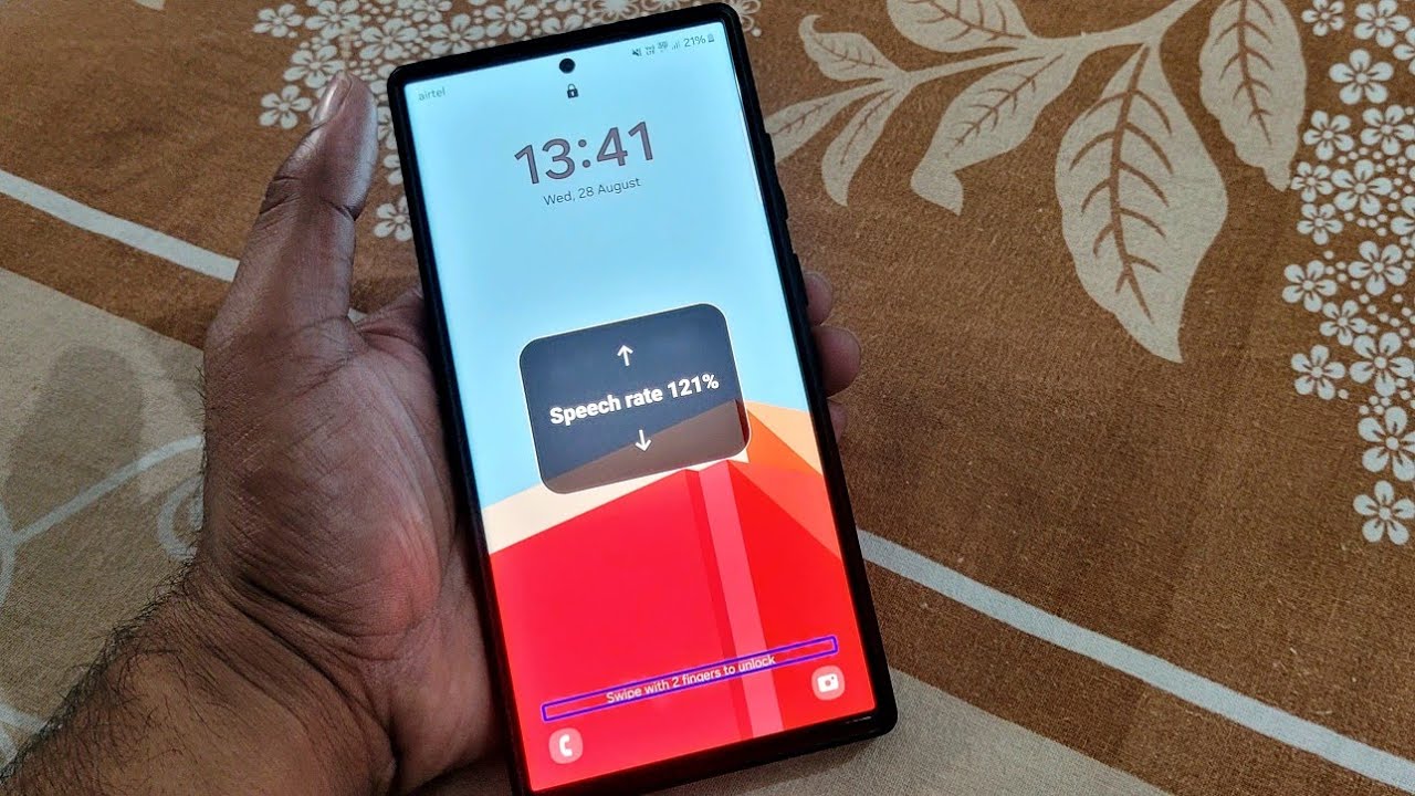 How to turn off TalkBack on samsung | Speech rate problem samsung | Swipe with 2 fingers to unlock