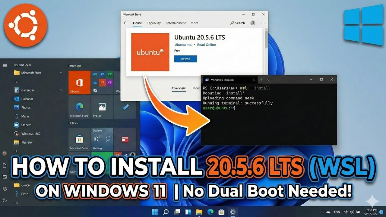How To Install Ubuntu 20.5.6 LTS in Windows 11?
