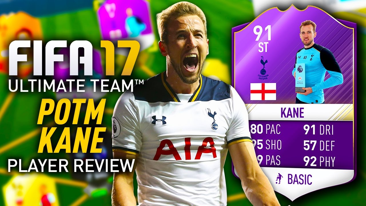 FIFA 17 POTM KANE (91) *PURPLE* PLAYER REVIEW! FIFA 17 ULTIMATE TEAM!