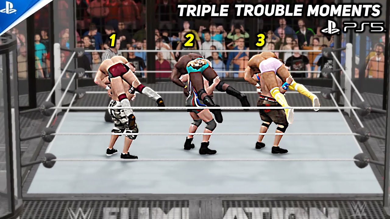 WWE 2K17 Triple Trouble Moments! PS5